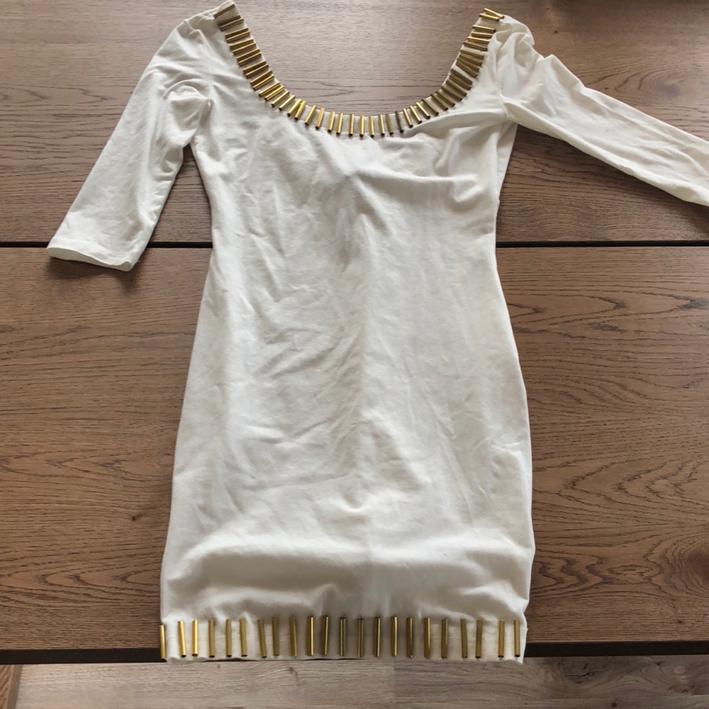 White mini dress